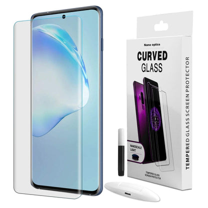 (Pack of 1) UV Full GlueTempered Glass -of your choose phone case model